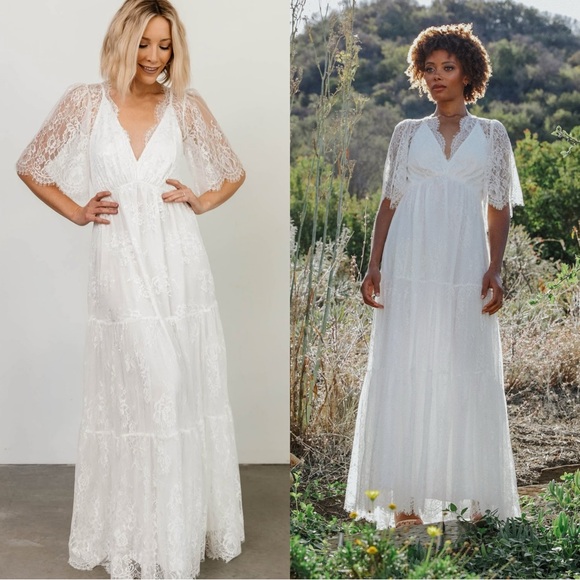 Baltic Born White Lace Maxi Dress - Picture 2 of 15